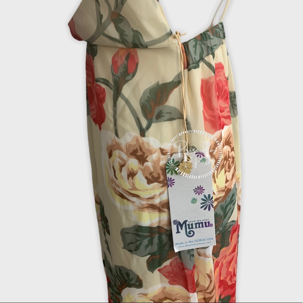 NWT SHOW ME YOUR MUMU Rose Print Amanda Maxi Dress - Picture 9 of 10